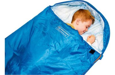 Highlander Big Sleep Junior Cowl Sleeping Bag - Blue